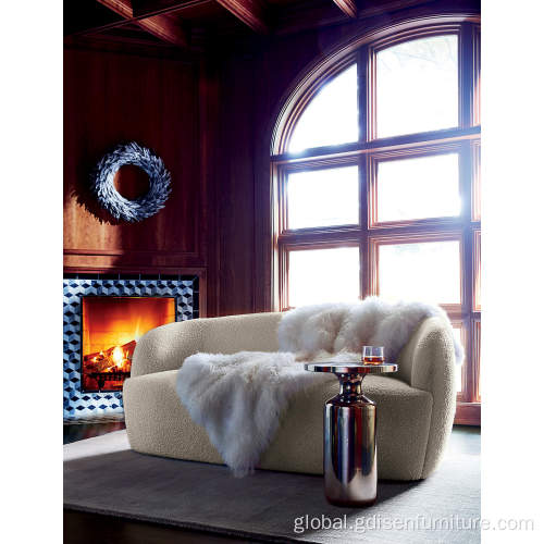 Modern Living Room Sofa. Modernlatest hot sale gwyneth boucle loveseat set furniture Supplier